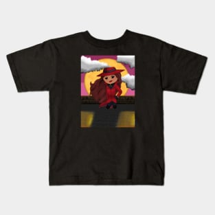 Carmen Sandiego Chibi Kids T-Shirt